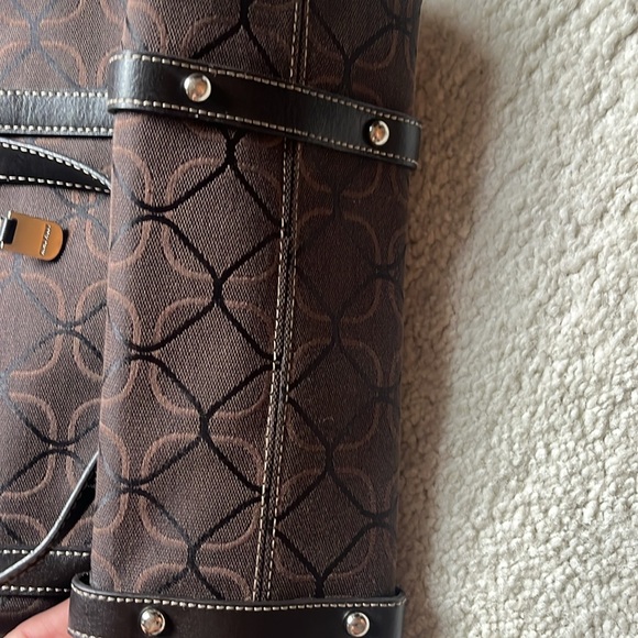 Nine West computer bag / tote outside pockets sleeve - Picture 7 of 10